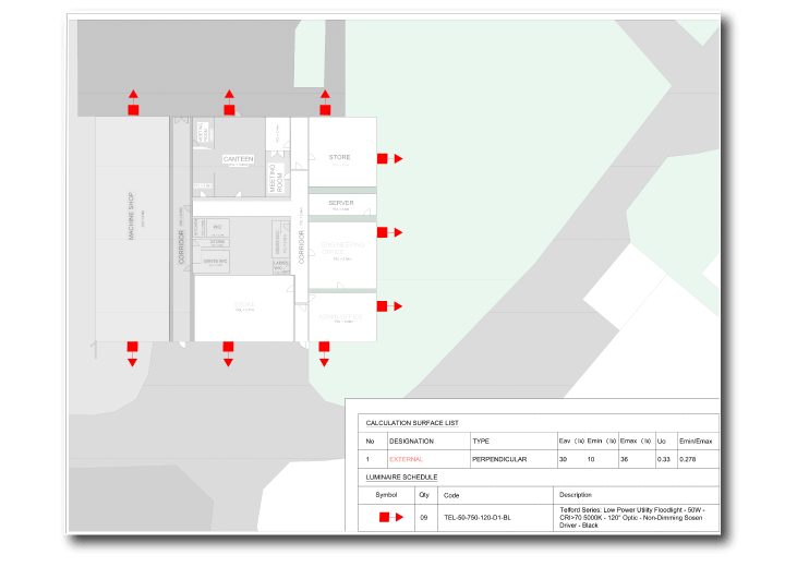 2D Site Lighting Design