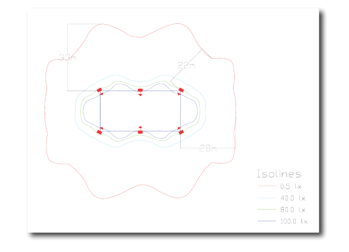 Lux Spill Drawings Lighting Design