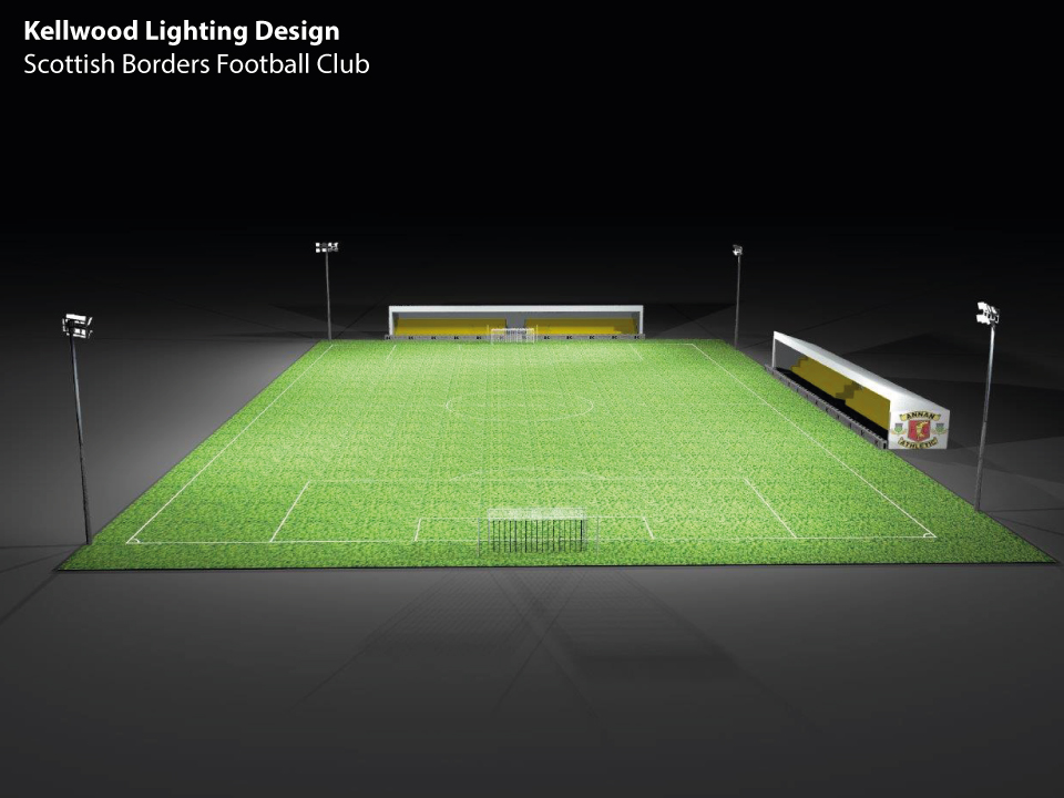 football pitch floodlights